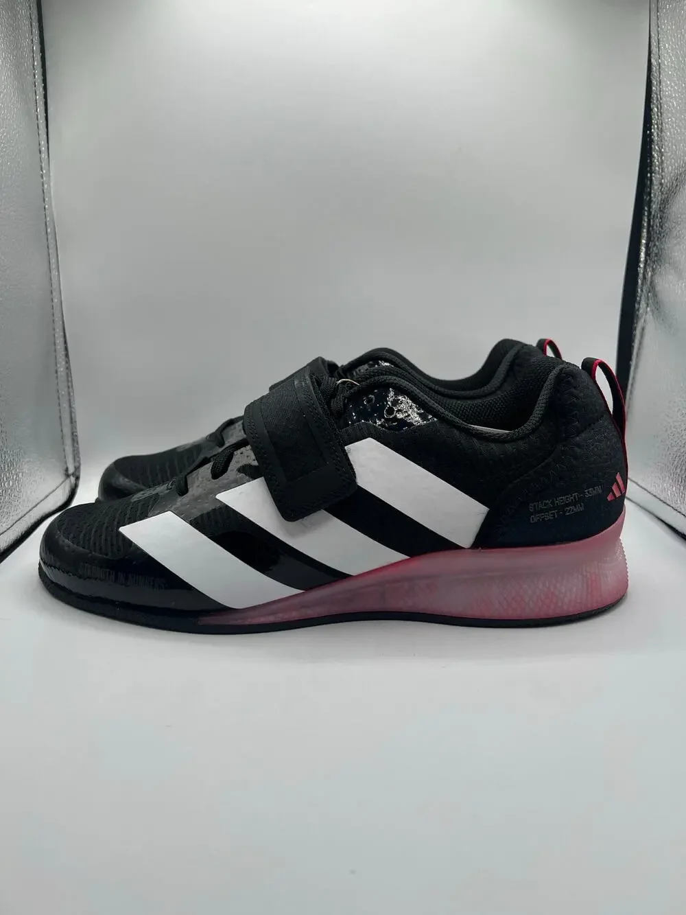 Adidas Adipower Weightlifting 3 “Black White Pure Ruby” size 9 men’s